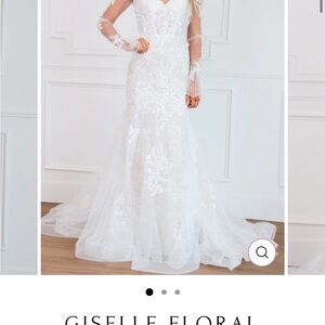 Giselle Floral Lace Wedding Dress